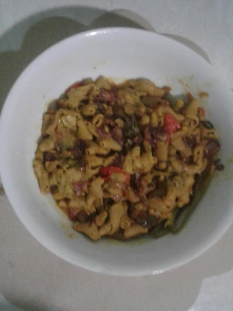 Cara Gampang Membikin Resep Usus bumbu kuning pedas. yang Uenak Anti Ribet, Mantap Sekali