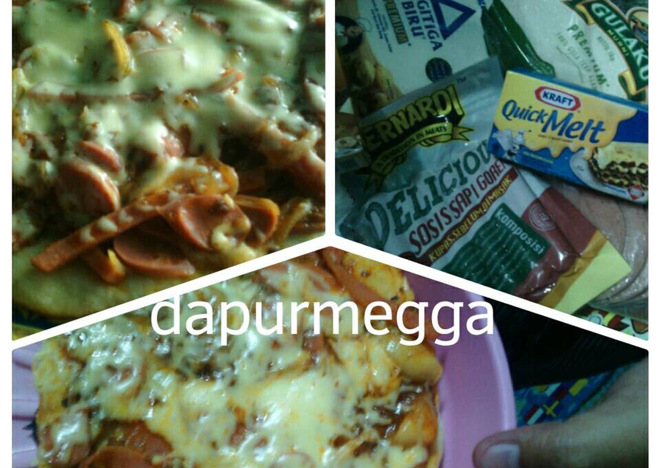 Pizza simple dengan teplon ala bunda megga