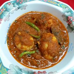 A picture of Dhaba Style Punjabi Egg Curry.