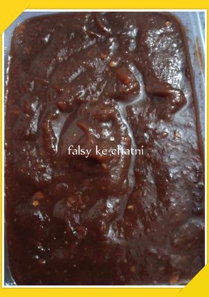A picture of Falsa chutney.