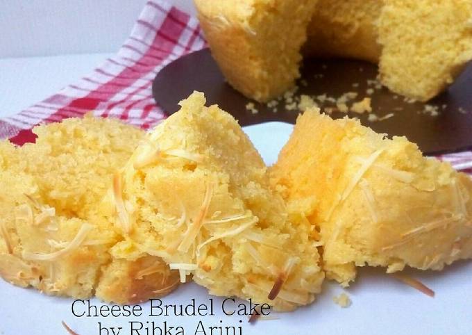 Cheese Brudel Cake (si kue ragi No Mixer)