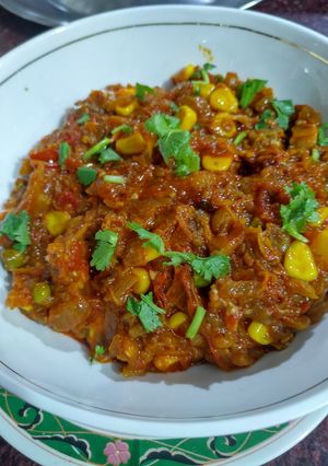 A picture of Baingan ka Bharta.