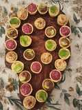 Canapés de 4 tipos de hummus