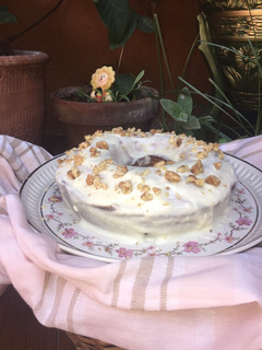 Foto de Bolo de iogurte e cobertura de queijo-creme