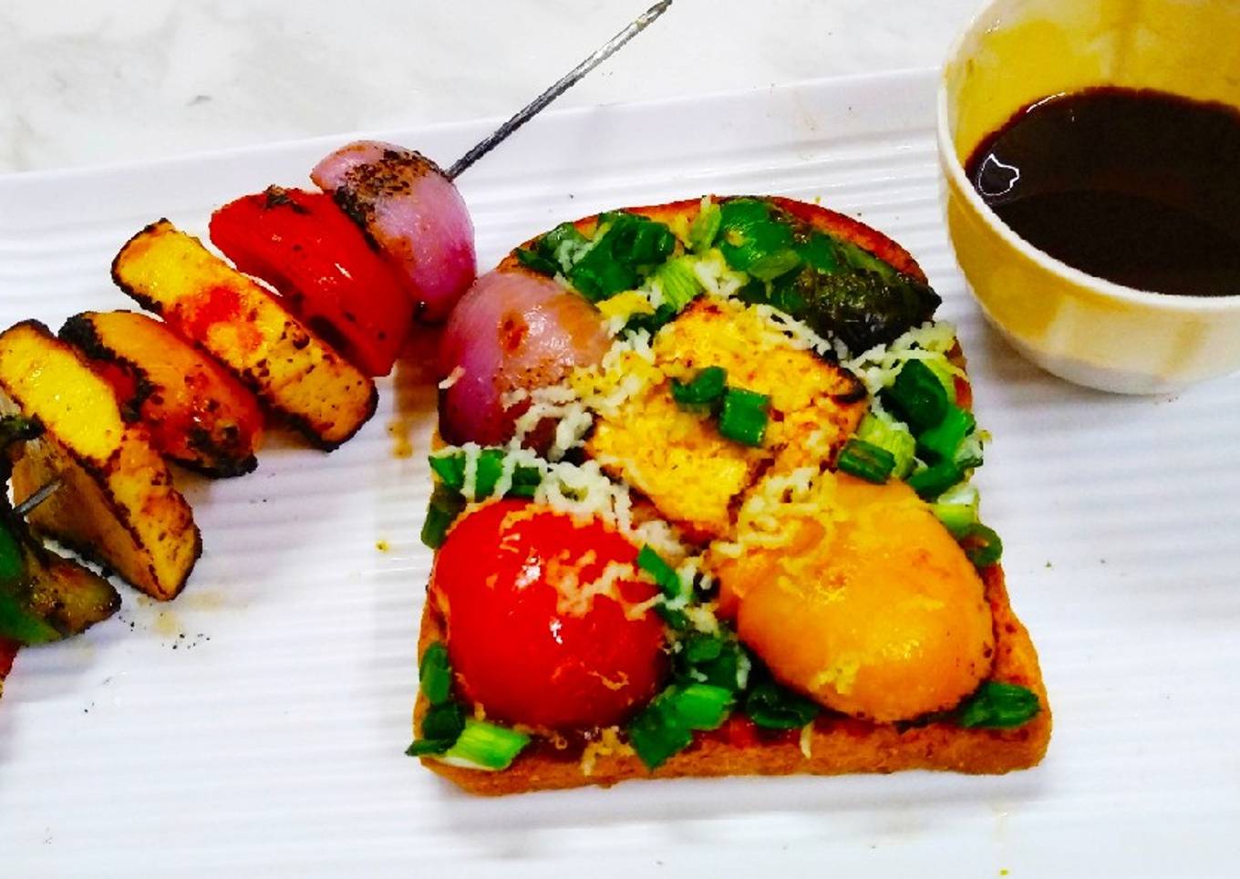 Barbecue Open Sandwich