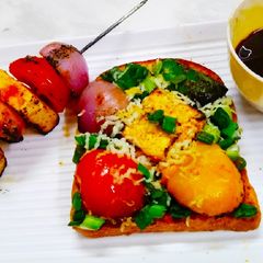 Barbecue Open Sandwich A picture of Barbecue Open Sandwich.
