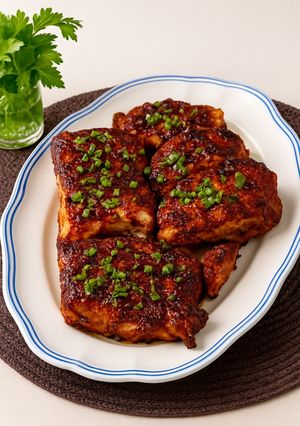 Una foto de Costillas de cerdo glaseadas