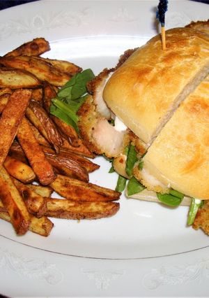 A picture of Cajun-Spiced Chicken Sandwich on Ciabatta (Jon Style).