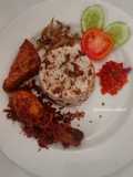 Nasi Tutug Oncom Ayam Goreng Lengkuas