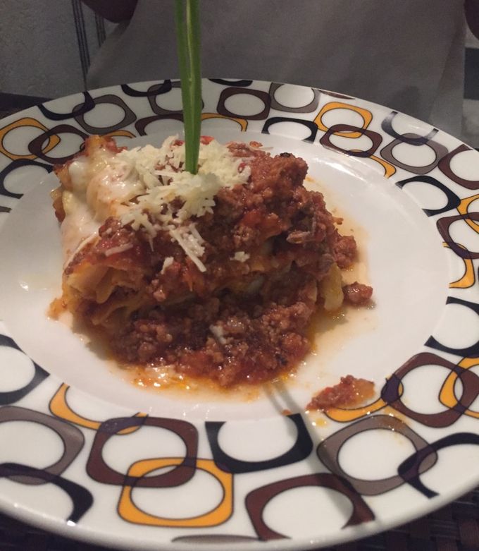 Una foto de Lasagna boloñesa
