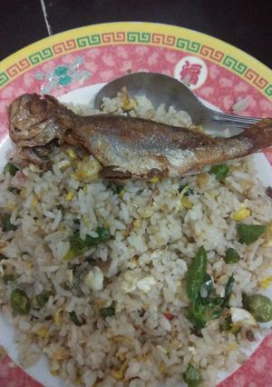 Foto resep Nasi goreng ikan asin kecombrang