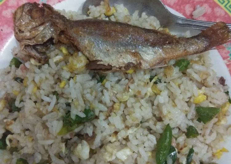 Resep Nasi goreng ikan asin kecombrang, Bisa Manjain Lidah