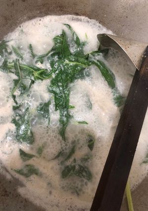 Foto resep RESEP YONDOK / daun singkong santan