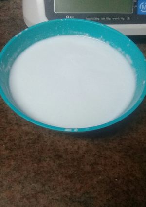 A picture of Coconut milk#authorsmarathon.