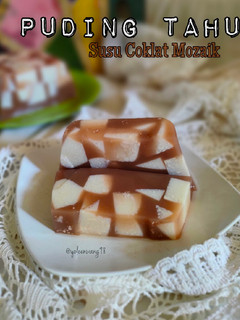 Foto resep Puding Tahu Susu Coklat Mozaik