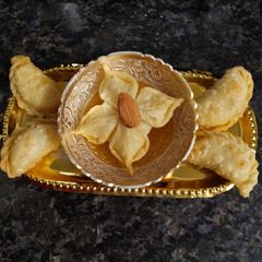 A picture of Flower Gujiya.
