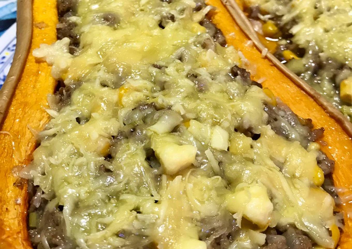 Calabaza Rellena Gratinada
