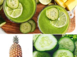 Foto principal de Batido de piña y pepino para adelgazar