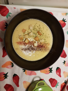 Una foto de Crema de puerros