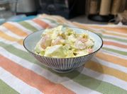 A picture of shrimp salad