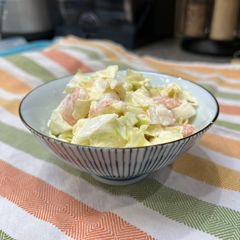 A picture of Washoku flavor! Shrimp and Cabbage Salad.