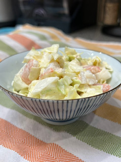 A picture of Washoku flavor! Shrimp and Cabbage Salad.