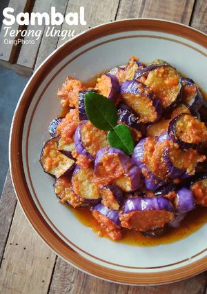 Foto resep Sambal terong ungu