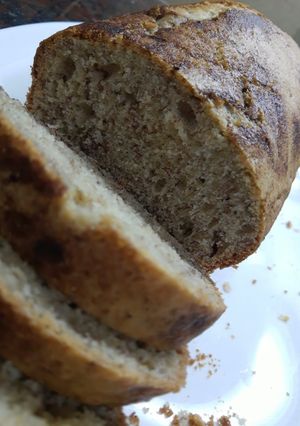 Una foto de Budín de banana🍌 y chocolate🍫