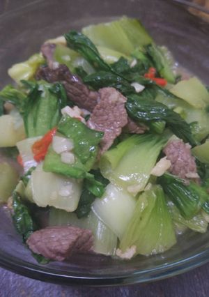 Foto resep Tumis Pokcoy cah Daging