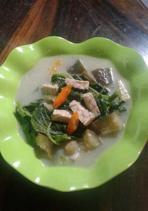 Foto resep Lodeh tempe, bayam dan terong