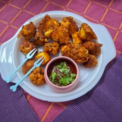 A picture of Paneer popcorn (starter).