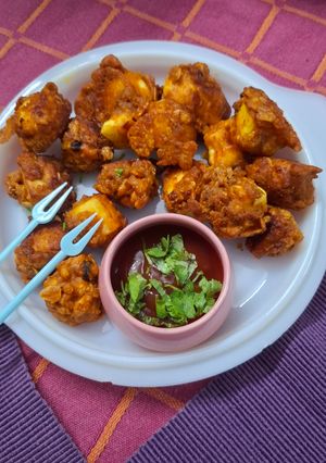 A picture of Paneer popcorn (starter).