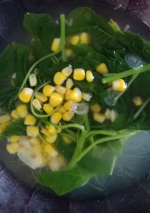 Foto resep Sayur bening bayam jagung