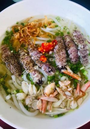 Hình của món Bánh canh tôm tít.