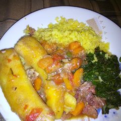 Matoke fry #AuthorMarathon A picture of Matoke fry #AuthorMarathon.