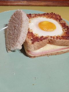 Una foto de Sándwich en freidora de aire