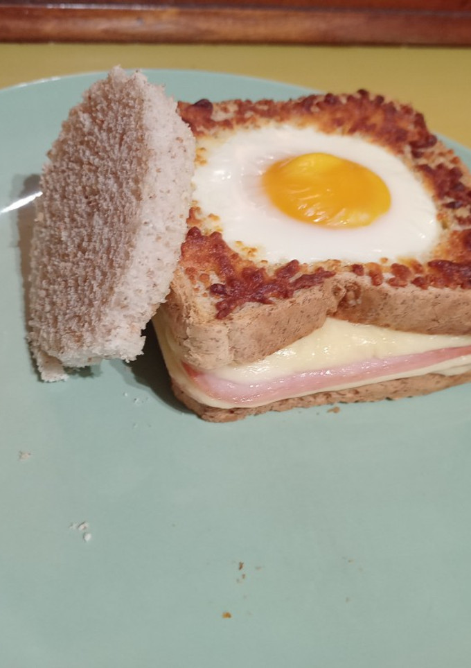 Una foto de Sándwich en freidora de aire