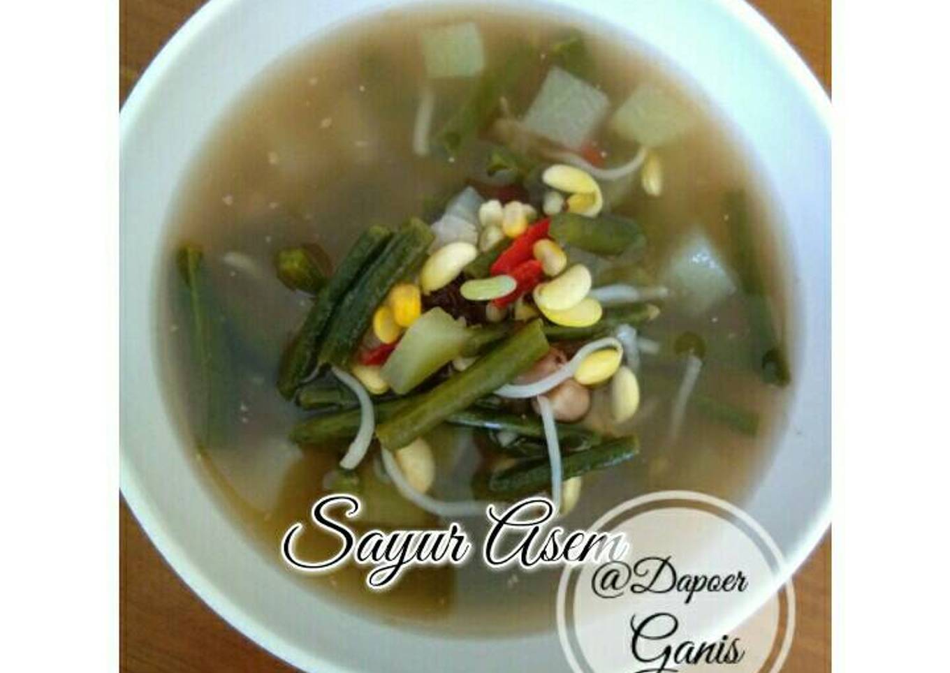 Sup sayur dengan asam jawa
