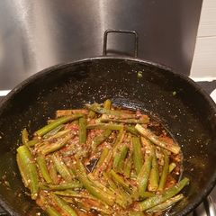 A picture of Fresh okra curry.....