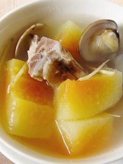 【厚生廚房】青木瓜蛤蜊排骨湯 的食譜成品照片