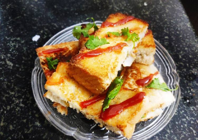 Step-by-Step Guide to Prepare Speedy Veg malai cheese sandwich