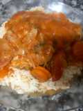 Pollo a la Cazadora con Arroz Blanco