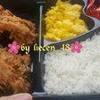 Crispy Fried Chicken and Creamy Scramble egg