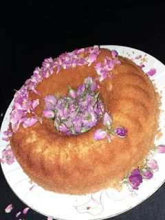عکسی از دستور کیک هل و گلاب