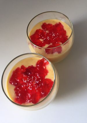 A picture of Mango jelly milkshake.