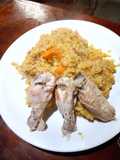 🍗🥘Risotto con alitas de pollo.🥘🍗