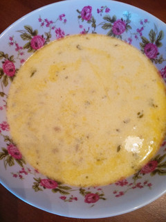 A picture of Tanapour / Armenian Soup with Yogurt and Wheat.