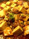 Mapo Tofu  Braised silken tofu and ground beef with spicy sauce