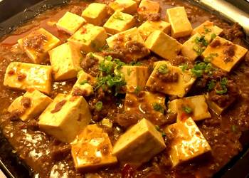 Easiest Way to Prepare Delicious Mapo Tofu  Braised silken tofu and ground beef with spicy sauce