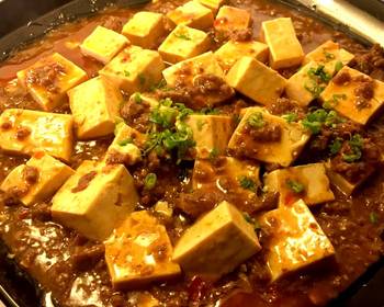 Update, Make Recipe Mapo Tofu  Braised silken tofu and ground beef with spicy sauce Yummy